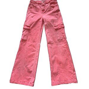 Freckled Poppy X RISEN LOS ANGELES Jeans Pants SZ 7 28X32 Pink Tummy Control
